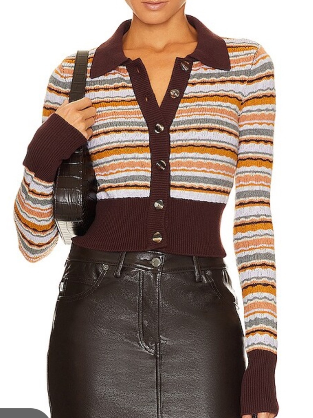 Song of Style Revolve Naiya Polo Cardigan Striped